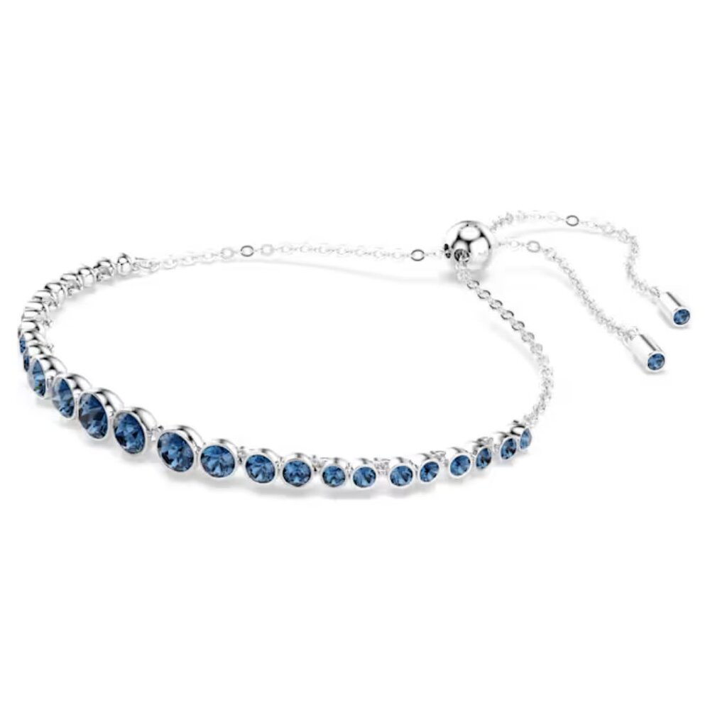 SWAROVSKI Imber Emily bracelet Mixed round cuts, Blue, Rhodium plated - Picture 3 of 10